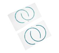 UKCOCO Pegatinas para Roseta de Guitarra Acústica Clásica 4 Piezas, Calcomanías Autoadhesivas de Anillo para Orificio de Sonido, Diseño 3d Delgado, Accesorio para Decoración y Protección