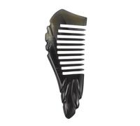 UKCOCO Peine De Cuerno De Yak Natural Dientes Anchos Para Cabello Rizado Peine Desenredante De Cuerno Masajear El Cabelludo Cuidado Del Cabello