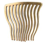 UKCOCO Peine Vintage de Latón para Novia Accesorio de Pelo Ondulado y Curvado Tocado Elegante para Bodas y Banquetes Diseño Tridimensional Resistente y Fácil de Usar