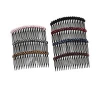 UKCOCO Peines Laterales De Cristal Cabello 7 Piezas Mixto Ligero y Práctico Para Mujeres y Niñas En Fiestas y Eventos Obsequios