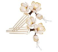 UKCOCO Peinetas Chinas Vintage de Loto 2 Piezas Horquillas de Estilo Antiguo para Cabello Accesorio Decorativo para Peinados Hanfu Tocado Retro para Eventos y Bodas