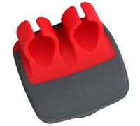 UKCOCO Pelador de Verduras y Frutas de Acero Inoxidable Pelador de Pulgar Compacto 1 Pieza Herramienta para Pelar Patatas y Ajos Utensilio de Cocina Doméstico Rojo y Gris