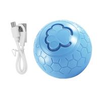 UKCOCO Pelota Rodante Automática Recargable Luces LED para Perros Pequeños y Medianos, Juguete Inteligente Interactivo Resistente al Agua para Entretenimiento y Ejercicio Diario Mascotas
