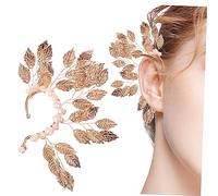 UKCOCO Pendiente Ear Cuff Vintage Clip Oreja Sin Perforar Mujer Metal Resistente para Fiesta Boda Diario