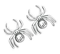 UKCOCO Pendientes de Araña 925 de Plata Auténtica, Diseño Minimalista y Ligero, Joyería para Mujer, Accesorios para Halloween y Uso Diario, Tamaño Pequeño, Estilo Creativo y Cómodo