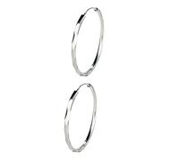 UKCOCO Pendientes de Argolla Grande de Plata para Mujer Aretes Redondos Simples de Joyería de Moda Creativa Pendientes Hipoalergénicos para y Ocasiones Especiales