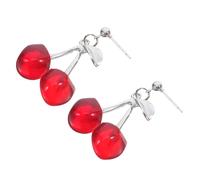 UKCOCO Pendientes de Cereza para Mujeres y Niñas Joyería Creativa y Diseño y Perfectos para Ocasiones Formales y Diarias