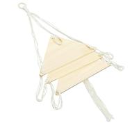 UKCOCO Percha De Triángulo Boho Estantes SOGA Interior Estético Tela Dormitorio Tejido Estanterías Flotantes Rústicas Colgante De Pared De Macramé Hecho a Mano Cuerda De Algodón