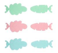UKCOCO Perchas para Pájaros 6 Piezas Superficie Lijada para Moler Garras, Accesorios para Jaulas de Loros y Periquitos, Colores Mezcla (Rosado, Azul Hielo, Verde Menta), Plataforma