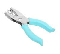 UKCOCO Perforadora Individual de Estrella de 5,5mm, Manual, Metálica con Goma, para Encuadernación en Espiral y Papel de Cuaderno, Manualidades y Gestión de Documentos