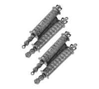 UKCOCO Pergamino Sagrado del Poste Puerta Mezuzá de Metal para Puerta de Entrada Decoración Religiosa Judía Hogar de Pergaminos para Mezuzá de Oración