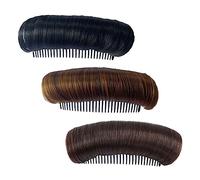 UKCOCO Pinzas Cabello Cojín 3 Unidades Tamaño Medio Aumentador de Volumen Accesorio para Mujeres Uso Diario Base para Peinado sin Marcas y Ocultas Estilo Aleatorio