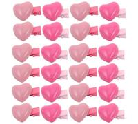UKCOCO Pinzas Cabello Pequeñas Forma de Corazón 24 Unidades 12 Rosa y 12 Rosa Fuerte Clips Antideslizantes Delicados para Niñas y Mujeres Accesorios para San Valentín y Uso Diario