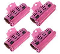 UKCOCO Pinzas para Rulos Calientes Cabello Protección Térmica y Cambio de Color, 4 Unidades (2 Grandes y 2 Pequeñas), Clips Resistentes al Calor para Salón y Uso Doméstico