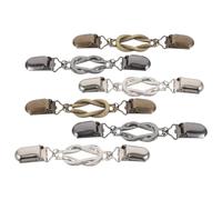 UKCOCO Pinzas para Suéter de Mujer 6 Piezas, Clip de Botón de Cárdigan Vintage en Aleación Metálica, Colores Antiguo Plata, Negro Pistola y Bronce, Accesorio para Chal y Cuello, Uso