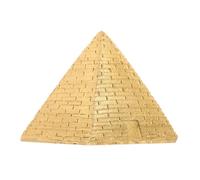 UKCOCO Pirámide Egipcia de Resina Dorada para Decoración Creativa de Microlandscape y Bandejas de Arena Alto Realismo y Fácil Limpieza