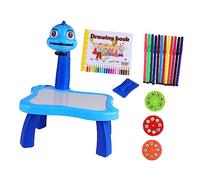 UKCOCO Pizarra de Escritura Creativa para Niños Proyector de Pintura Elegante Mesa de Proyección Tablero de Dibujo Juguete Educativo para Aprendizaje Dibujo Casa 1 Pc