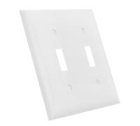 UKCOCO Placa de Cubierta de Interruptor de Palanca Doble PC Resistente Ahorro Espacio Compatible Hogar para Control Eléctrico Fácil Limpieza