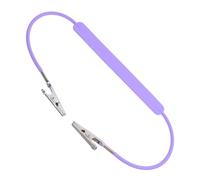 UKCOCO Planas de Silicona para Bufandas y Baberos Metálicos de Doble Cabezal Clip para Servilletas Soporte Clínico para Porta Baberos Multiusos para Clínicas