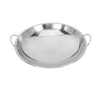 UKCOCO Plancha De Mango Utensilio De Cocina Sartén De Acero Inoxidable Para Cocinar Para Uso Fogata Práctica y Duradera