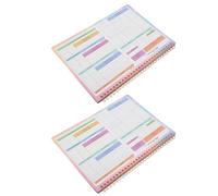 UKCOCO Planificador Financiero B5 2 Unidades Cuaderno de Caja Chica y Presupuesto Diario Registro Semanal de Gastos Libro de Contabilidad Portátil para Gestión y Seguimiento