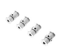UKCOCO Poleas para Impresora 3d 2gt Doble Cabezal 20 Dientes Aleación de Aluminio Orificio Interior 5 Mm Juego de 4 Piezas Accesorios para Fabricación Aditiva y Proyectos Técnicos