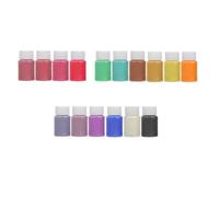 UKCOCO Polvo de Mica Perlado de 16 Colores para Decoración de Uñas y Manualidades DIY Efecto Decorativo y Acabado Suave para Manicura y Elaboración de Jabón Casero