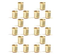 UKCOCO Portalámparas E10 de Cobre Amarillo, Base para Bombillas Led, 30 Piezas, Mini Portalámparas para Circuitos Eléctricos Domésticos y Pruebas, Compatible Bombillas Pequeñas, Base