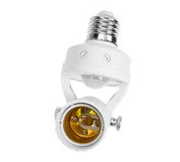 UKCOCO Portalámparas Sensor Ajustable E27 Diseño Duradero Función Infrarroja para Iluminación Automática Compatible Bombillas LED 1