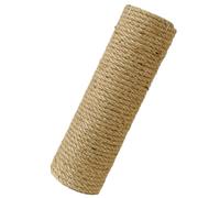 UKCOCO Poste Rascador para Gatos de Madera Cuerda de Cáñamo, Resistente a Arañazos y Trepable, Adecuado para Atar a Árboles o Macetas