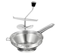 UKCOCO Prensa Manual de Patatas Inoxidable para Puré Trituradora Resistente y Fácil de Limpiar para Patatas Cocidas y Verduras Herramienta de Cocina Duradera y Práctica