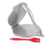 UKCOCO Prensa y Aleación Cepillo de Silicona con de Aluminio Molde Manual para Hacer Multifunción Fácil de Limpiar Empanadillas Pierogis para Fiestas y Uso Aire Libre