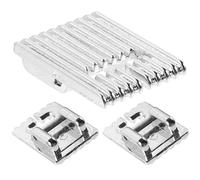 UKCOCO Prensatelas de Repuesto para Máquina de Coser de Metal, Kit de 3 Piezas (5 Ranuras Gruesas, 7 y 9 Ranuras Finas) para Costura en Tejidos Variados, Accesorios para Máquina de Coser