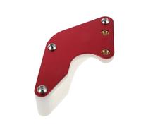 UKCOCO Protector de Guía de Rodillos para Cadena de Motocross Rojo, Tensor Duradero de Nailon y Metal para Minimotos, Guía de Cadena para Bicicletas de Montaña, Accesorio Offroad