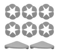 UKCOCO Protectores de Esquinas Anticolisión de Silicona Suave Gris 50 Unidades Topes para Muebles y Ventanas Protección para Encimeras de Cocina y Seguridad Infantil Hogar