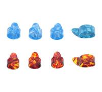 UKCOCO Púas De Dedo Para Guitarra y Banjo 2 Juegos, Plástico Celuloide Durable, Colores Azul Claro y Carey, Protectores Para Pulgar y Dedo Índice, Accesorios Multiusos Para Músicos