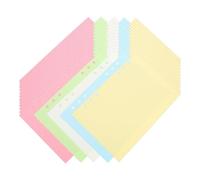 UKCOCO Recambios de Papel para Carpetas A5 Páginas Blancas 50 Unidades Papel para Agendas y Cuadernos Recambio Multifuncional para Notas Reportes y Bocetos