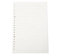 UKCOCO Recambios de Papel Sueltas A5 3 Piezas, 50 Hojas Rayadas por Unidad, Papel de Repuesto Perforado para Cuaderno de Anillas, Uso Escolar, Oficina y Viajes