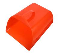 UKCOCO Recogedor de Mano Pequeño de Plástico Rojo Mango Ergonómico Pala Multiusos para Recogida de Basura y Organización de Escritorio Herramienta Portátil para Limpieza Doméstica