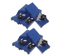 UKCOCO Recortadora de Cantos Manual para Carpintería 45° 6 Piezas Azul para Biselado de Placas de Yeso y Paneles Acústicos, Cepillo de Chaflán Portátil y Versátil para Acabado