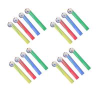 UKCOCO Regla de Madera 18 Cm Diseño de Fútbol Colorido, 20 Piezas, Herramienta Escolar para Medición Precisa y Premio de Fiesta para Estudiantes y Aulas