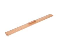 UKCOCO Regla de Madera para Costura y Patchwork Doble Escala Precisa Herramienta Portátil para Medir Telas y Actividades Educativas Acabado Natural y Duradero