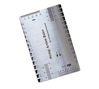 UKCOCO Regla de Medición para Cuerdas de Guitarra, Acero Resistente, Precisión Alta para Medir Altura de Cuerdas, Herramienta Portátil para Ajuste de Acción en Guitarra Clásica