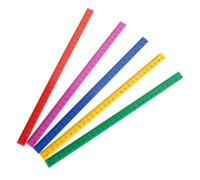 UKCOCO Regla De Plástico Magnética De 29cm para Niños 5 Piezas Colores Regla Multifuncional para Medición Adecuado para Aula y Dibujo y Práctica