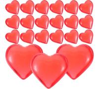 UKCOCO Relleno para Jarrones Corazones Acrílicos Semi-Transparentes Rojos, 500 G Bolsa para Decoración de Mesa, Bodas, San Valentín, Fiestas y Manualidades Estilo Estilo Aleatorio