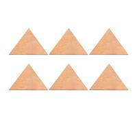 UKCOCO Rodajas Triangulares de Madera de Tilo de 160 Mm, 6 Piezas sin Terminar para Manualidades, Colgantes Pequeños de Madera Lisos para Decoración DIY y Proyectos Creativos en Hogar