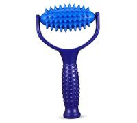 UKCOCO Rodillo Masajeador de Espalda y Cuello de Pvc y Abs, Masajeador Manual Portátil para Relajación Muscular, Herramienta de Masaje para Fascia, Uso en Yoga y Bienestar Personal