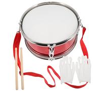 UKCOCO Rojo Intermitente Kit De Caja Para Instrumentos De Percusión Educativos Juguetes Musicales Caja Pequeña Para Estudiantes Baquetas Para Infantil Niño Batería Musical a