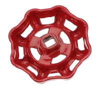 UKCOCO Rueda de Mano de Hierro para Válvula de Compuerta Manilla Roja Resistente Diseño Plano sin Obstrucciones Sellado Fiable para Fontanería