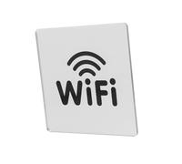 UKCOCO Señal Wifi Autoadhesiva de Acrílico Indicador de Wifi para Restaurantes y Cafés Letrero Práctico de Áreas de y de Instalar